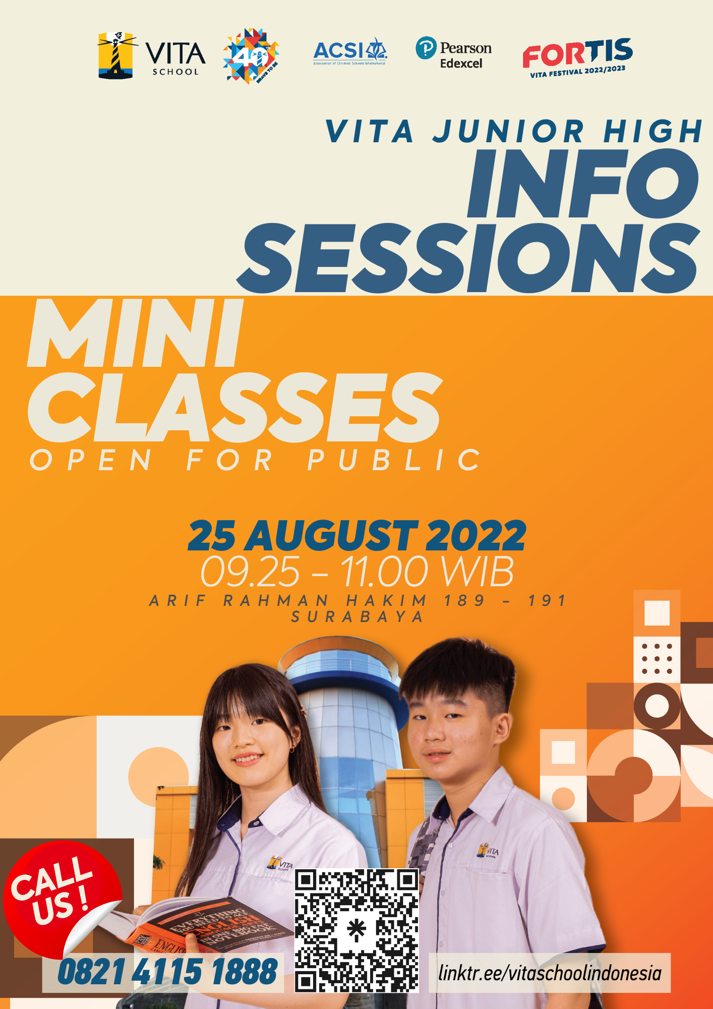 VITA Junior High Info Session & Mini Classes