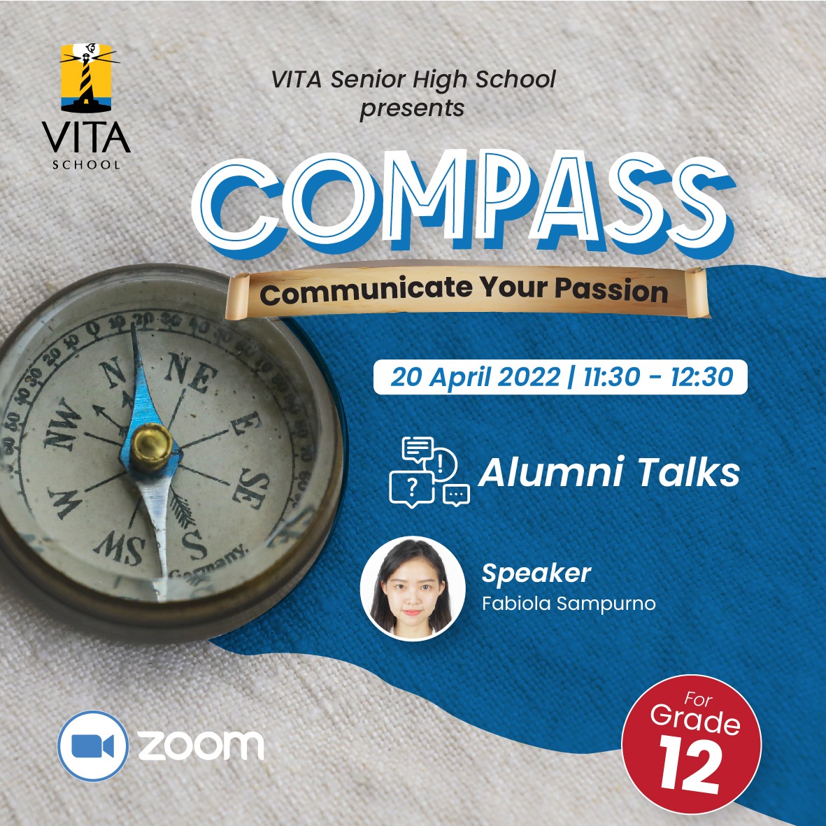 VITA Senior High COMPASS 2022 - Alumni Talks with Fabiola Sampurno