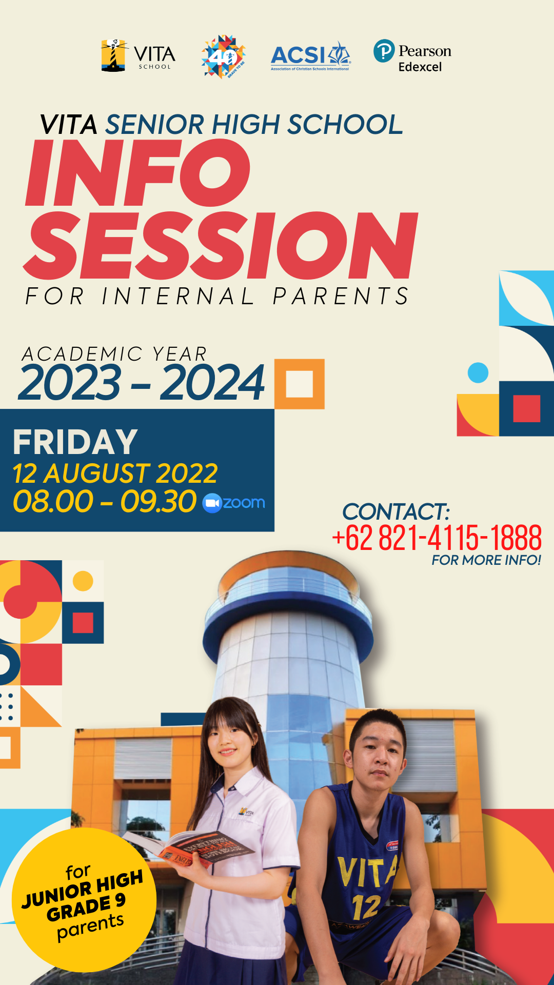 VITA Senior High Info Session (For Internal Parents of VITA Junior High)