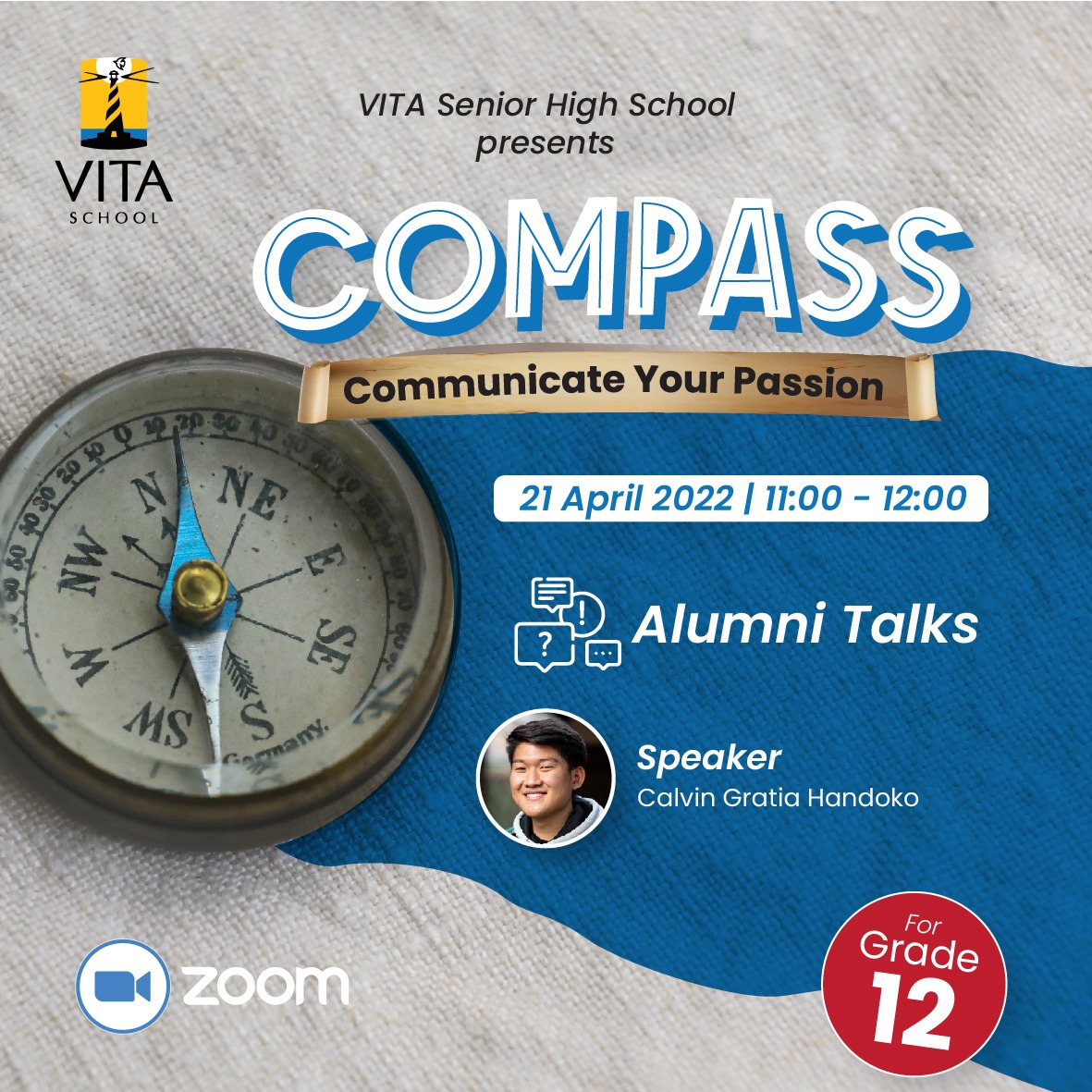 VITA Senior High COMPASS 2022 - Alumni Talks with Calvin Gratia Handoko