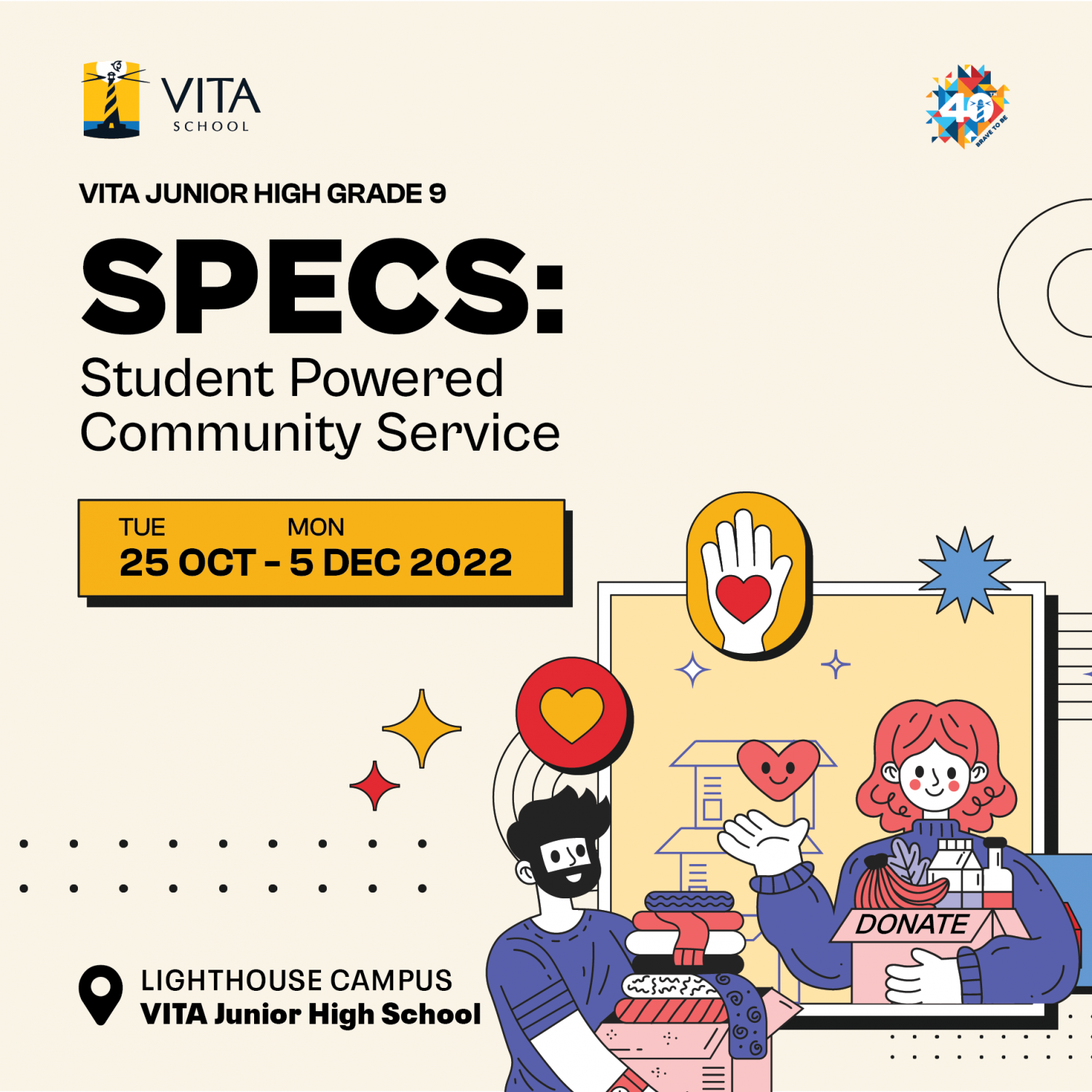 VITA Junior High - SPECS (Student Powered Community Service)